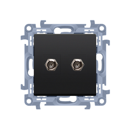 SIMON 10 MODUŁ CZARNY MAT GNIAZDO ANTENOWE TYPU 