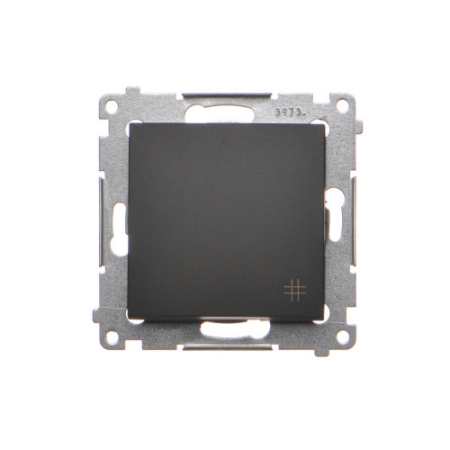 SIMON 54 MODUŁ CZARNY MAT ŁĄCZNIK KRZYŻOWY ZACISKI SPRĘŻYNOWE 10AX 250V