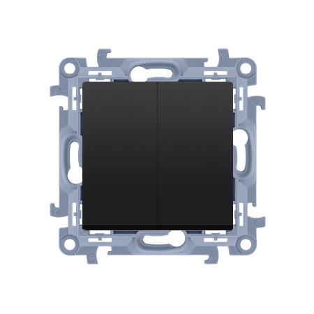 SIMON 10 MODUŁ CZARNY MAT ŁĄCZNIK SERYJNY SAMOZACISKI 10AX 250 V