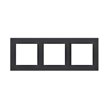 SIMON 10 CZARNY MAT RAMKA 3X
