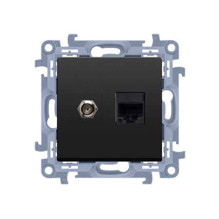 SIMON 10 MODUŁ CZARNY MAT GNIAZDO ANTENOWE TYPU 