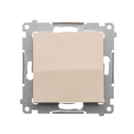 SIMON 54 MODUŁ KREM ŁĄCZNIK 1-BIEGUNOWY ZACISKI SPRĘŻYNOWE 10AX 250V