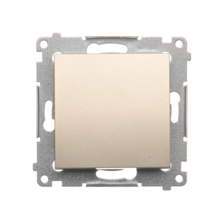 SIMON 54 MODUŁ ZŁOTY MAT ŁĄCZNIK 1-BIEGUNOWY ZACISKI SPRĘŻYNOWE 10AX 250V