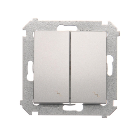 SIMON 54 MODUŁ SREBRNY MAT ŁĄCZNIK UNIWERSALNY 