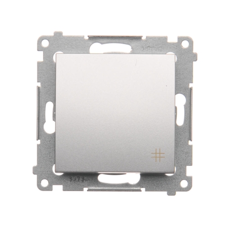 SIMON 54 MODUŁ SREBRNY MAT ŁĄCZNIK KRZYŻOWY ZACISKI SPRĘŻYNOWE 10AX 250V