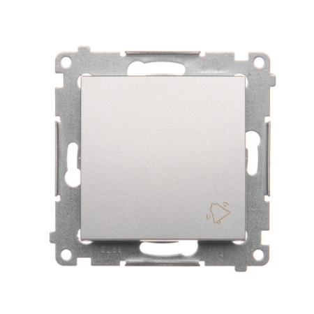 MODUŁ SREBRNY MAT PRZYCISK 