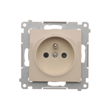 GNIAZDO 1X Z/U Z PRZESŁONAMI ZACISKI ŚRUBOWE 16A 250V