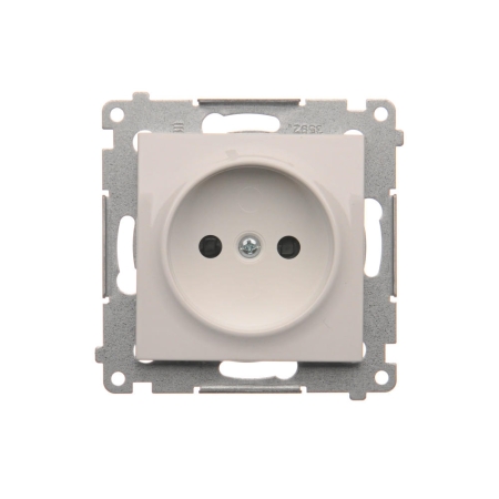 SIMON 54 MODUŁ BIAŁY GNIAZDO 1X B/U Z PRZESŁONAMI ZACISKI ŚRUBOWE 16A 250V