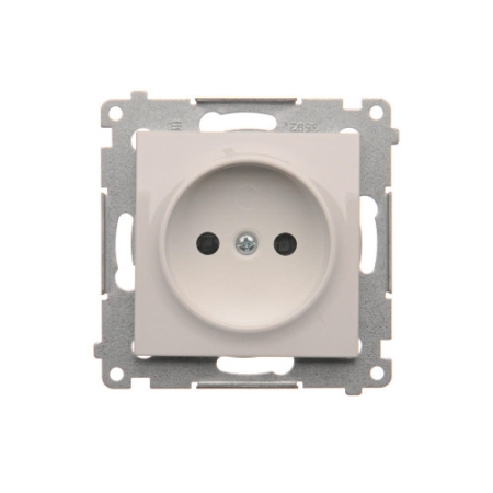 SIMON 54 MODUŁ BIAŁY GNIAZDO 1X B/U Z PRZESŁONAMI ZACISKI ŚRUBOWE 16A 250V