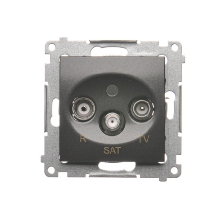 SIMON 54 MODUŁ ANTRACYT GNIAZDO RTV-SAT KOŃCOWE/ZAKOŃCZENIOWE 1DB