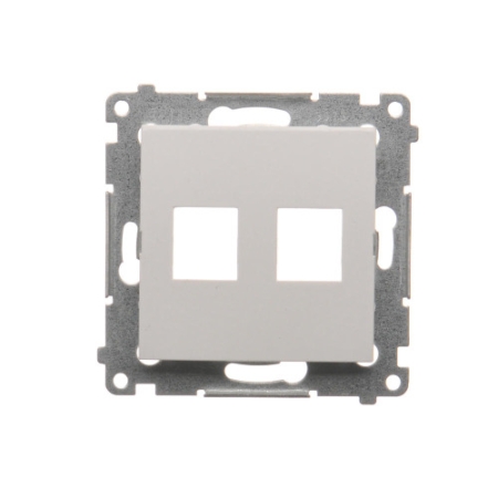 SIMON 54 MODUŁ BIAŁY PŁYTKA DO GNIAZD 2X UAE KEYSTONE PŁASKA