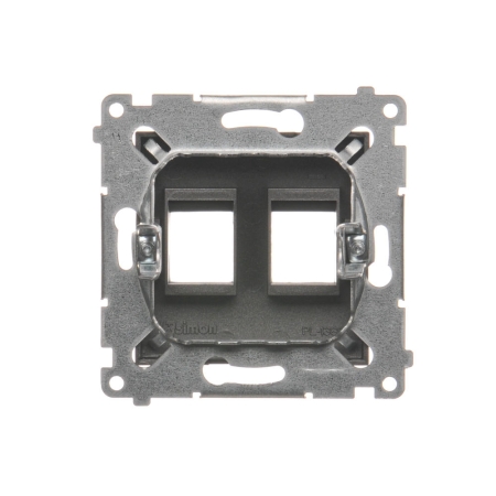 SIMON 54 MODUŁ ANTRACYT PŁYTKA DO GNIAZD 2X UAE KEYSTONE PŁASKA