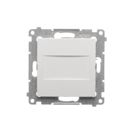 SIMON 54 MODUŁ BIAŁY ZAŚLEPKA RAMKI Z MOSTKIEM I ŁAPKAMI