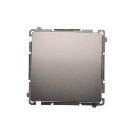 SIMON BASIC MODUŁ INOX ŁĄCZNIK 1-BIEGUNOWY ZACISKI SPRĘŻYNOWE 10AX 250V