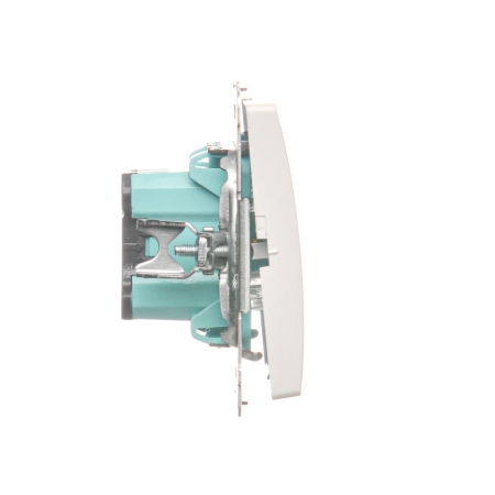 SIMON BASIC MODUŁ BIAŁY ŁĄCZNIK 1-BIEGUNOWY ZACISKI ŚRUBOWE 16AX 250V