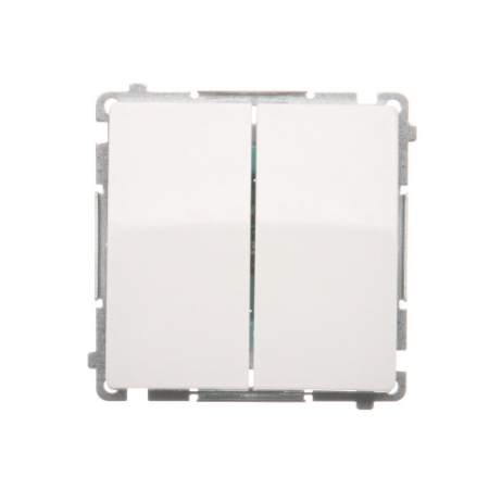 SIMON BASIC MODUŁ BIAŁY ŁĄCZNIK SERYJNY ZACISKI SPRĘŻYNOWE 10AX 250V