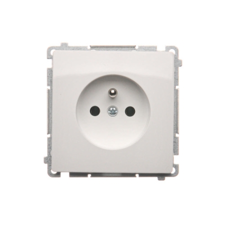 SIMON BASIC MODUŁ BIAŁY GNIAZDO 1X Z/U ZACISKI ŚRUBOWE 16A 250V