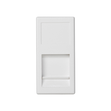 CONNECT M45 CZYSTA BIEL PŁYTKA 1M DO GNIAZD 1X UAE Z OSŁONĄ KEYSTONE