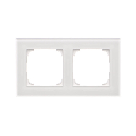 SIMON 55 NATURE BIAŁY RAMKA 2X SZKŁO MROŻONE