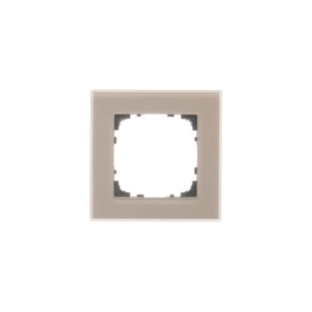 SIMON 55 NATURE BEŻOWY RAMKA 1X SZKŁO MROŻONE