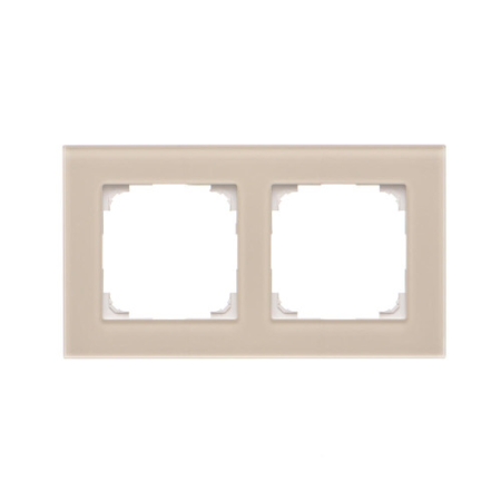 SIMON 55 NATURE KREMOWY RAMKA 2X SZKŁO MROŻONE