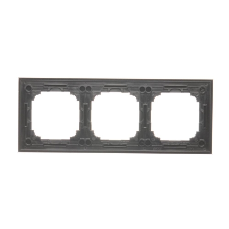 SIMON 55 NATURE CZARNY RAMKA 3X SZKŁO MROŻONE