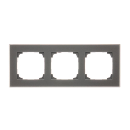 SIMON 55 NATURE CZARNY RAMKA 3X SZKŁO MROŻONE