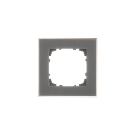 SIMON 55 NATURE CZARNY RAMKA 1X SZKŁO MROŻONE