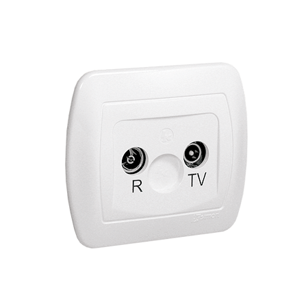 SIMON AKORD BIAŁY GNIAZDO RTV KOŃCOWE 3.5DB