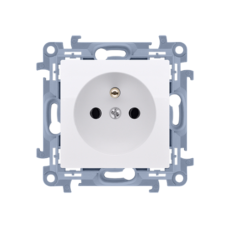 SIMON 10 MODUŁ BIAŁY GNIAZDO 1X Z/U SZYBKOZŁĄCZA 16A 250V