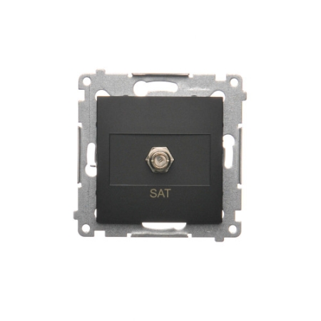 SIMON 54 MODUŁ CZARNY MAT GNIAZDO SAT TYP F