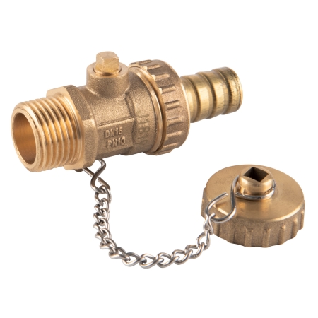 KUREK KULOWY SPUSTOWY, WKRĘTNY, 1/2", F-COMFORT