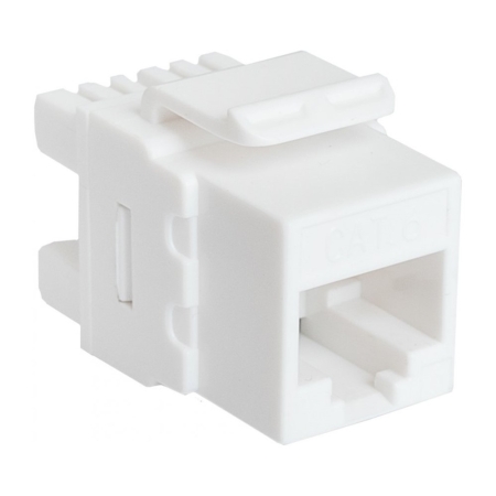 MODUŁ RJ45 KEYSTONE KAT. 6 UTP BIAŁY