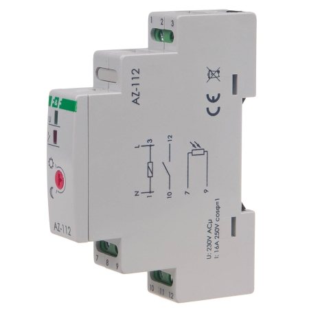 AZ-112 AUTOMAT ZMIERZCHOWY 16A 1M 2-1000LX 230V AC SONDA ZEWNĘTRZNA FI10 IP65