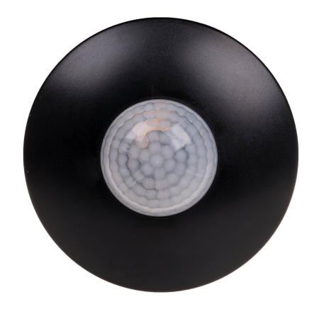DR-06B CZARNY CZUJNIK RUCHU SUFITOWY 360ST 5M 10-2000LX 1200W/300W/150W IP40 230V AC MONTAŻ NT