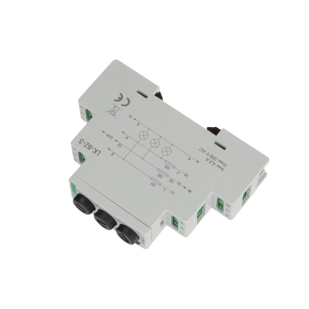 LK-BZ-3K LAMPKA SYGNALIZACYJNA MODUŁOWA 3X LED 1M 230V+N Z ZABEZPIECZENIEM CZERWONY/ ŻÓŁTY/ ZIELONY