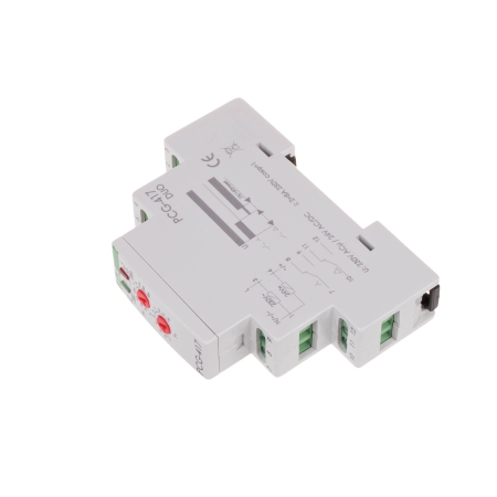 PCG-417 PRZEKAŹNIK CZASOWY GWIAZDA-TRÓJKĄT 10A 2P 1M 24/230V AC
