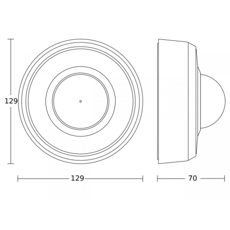 CZUJNIK OBECNOŚCI PD-24 COM1 AP BIAŁY