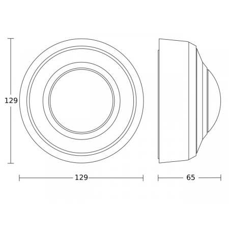 CZUJNIK OBECNOŚCI PD-8 COM1 AP BIAŁY