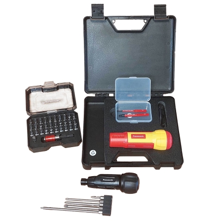 ZESTAW WKRĘTAKÓW AKUMULATOROWYCH: IZOLOWANY EYED11SA, NIEIZOLOWANY EY7412 + ZESTAW BITÓW EY9BS100