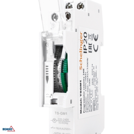 ZEGAR STERUJĄCY MECHANICZNY DOBOWY SCHELINGER NA SZYNĘ