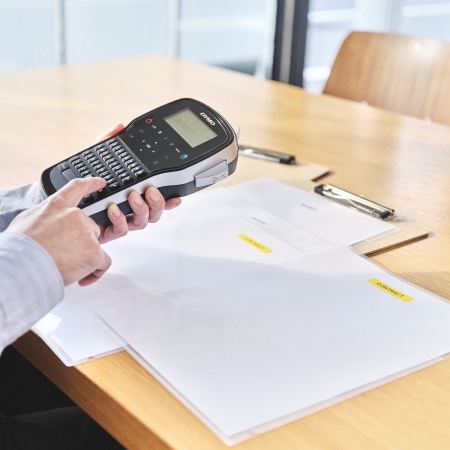 TAŚMA DYMO D1 12MM 7M CZARNY NADRUK / ŻÓŁTE TŁO