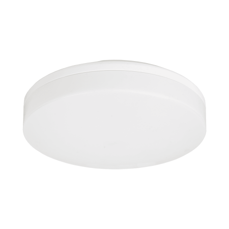 GAMMA BASIC BIAŁY OPRAWA PLAFON LED OKRĄGŁY 10W NW 4000K 1240LM IP54 IK10 FI280 PC/PP+ CZUJNIK RUCHU