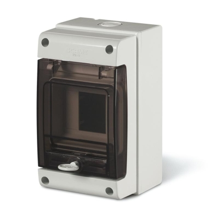 M190 ROZDZIELNIA PLASTIKOWA NT 4M 1X 4M N+PE IP66 IK07 190X112X106 DRZWI DYMNE SZARY DOMINO (do PV)