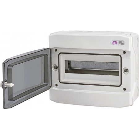 ECH-12PT ROZDZIELNIA PLASTIKOWA NT 12M 1X 12M N+PE IP65 IK07 201X319X144 DRZWI DYMNE SZARY DIDO