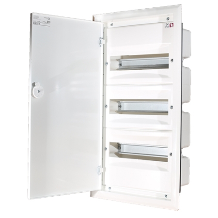 ERP12-3 ROZDZIELNIA PLASTIKOWA PT 36M 3X 12M N+PE IP40 IK10 548X288X120 DRZWI PEŁNE METAL BIAŁY DIDO