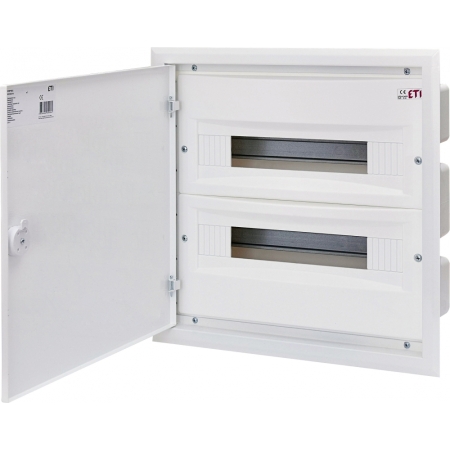 ERP18-2 ROZDZIELNIA PLASTIKOWA PT 36M 2X 18M N+PE IP40 IK10 407X418X120 DRZWI PEŁNE METAL BIAŁY DIDO