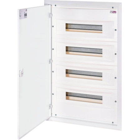 ERP18-4 ROZDZIELNIA PLASTIKOWA PT 72M 4X 18M N+PE IP40 IK10 675X418X120 DRZWI PEŁNE METAL BIAŁY DIDO