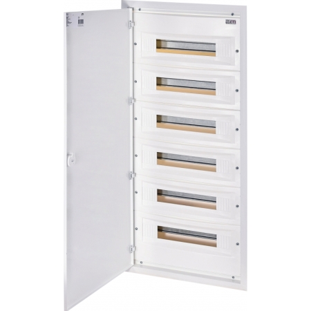 ERP18-6 ROZDZIELNIA PLASTIKOWA PT 108M 6X 18M N+PE IP40 IK08 943X418X120 DRZWI PEŁNE META BIAŁY DIDO