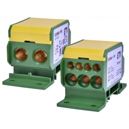 EDBM-1/PE BLOK ROZDZIELCZY 160A 2X 50, 3X 25, 4X 16 ETIBOX  ŻO